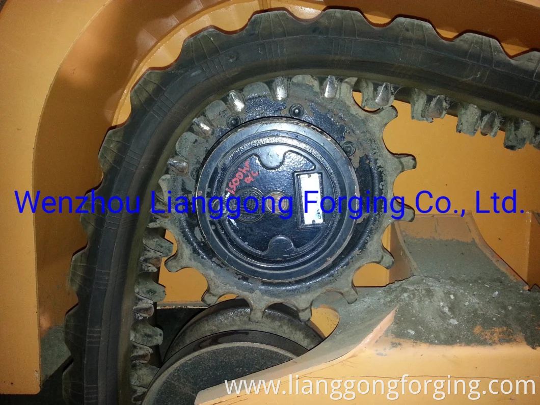 Customized Carbon/Alloy Steel Forging Excavator Drive Sprocket in Construction Machinery